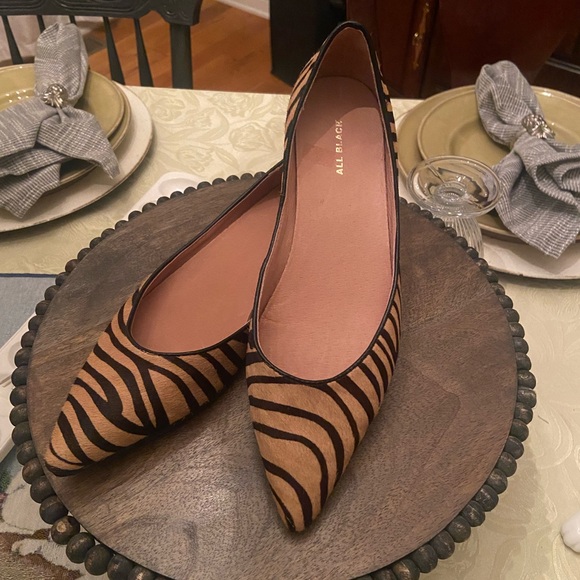 Anthropologie All Black Jungle Dancing Flats - Picture 1 of 9